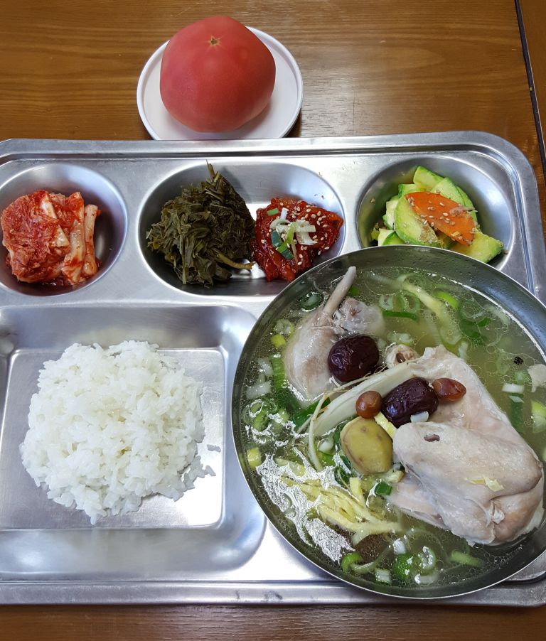 중복을 맞이하여 삼계탕 한 그릇 뚝딱!