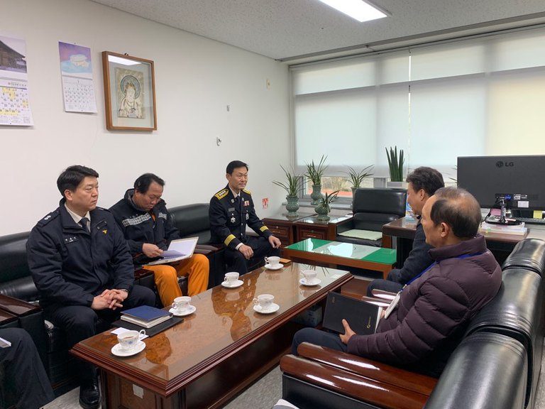 2020년 보령소방서장님 방문